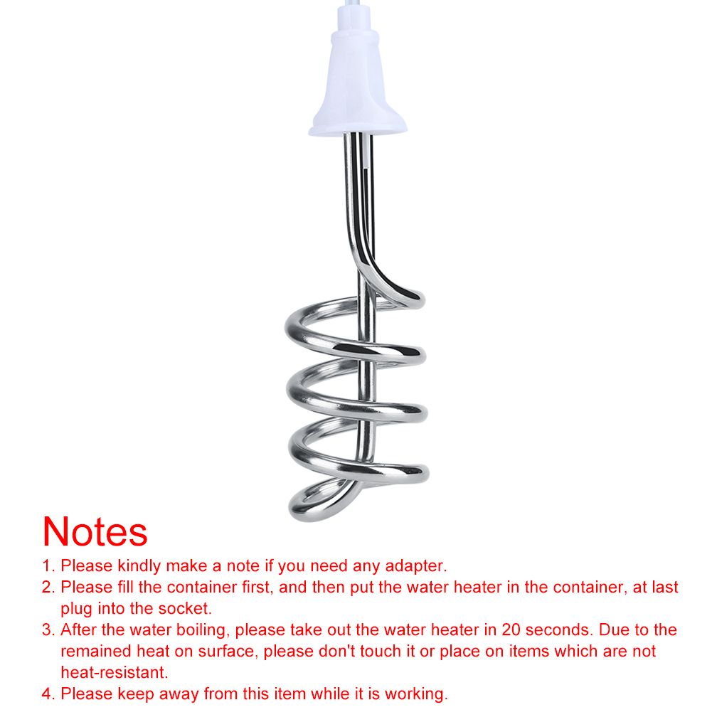 2500W 220V Electric Portable Immersion Heater Water Heating Element Boiler AU Plug