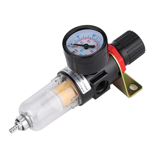 1/4" Air Compressor Filter Regulator Water Pressure Moisture Trap Separator Cleaner Tool