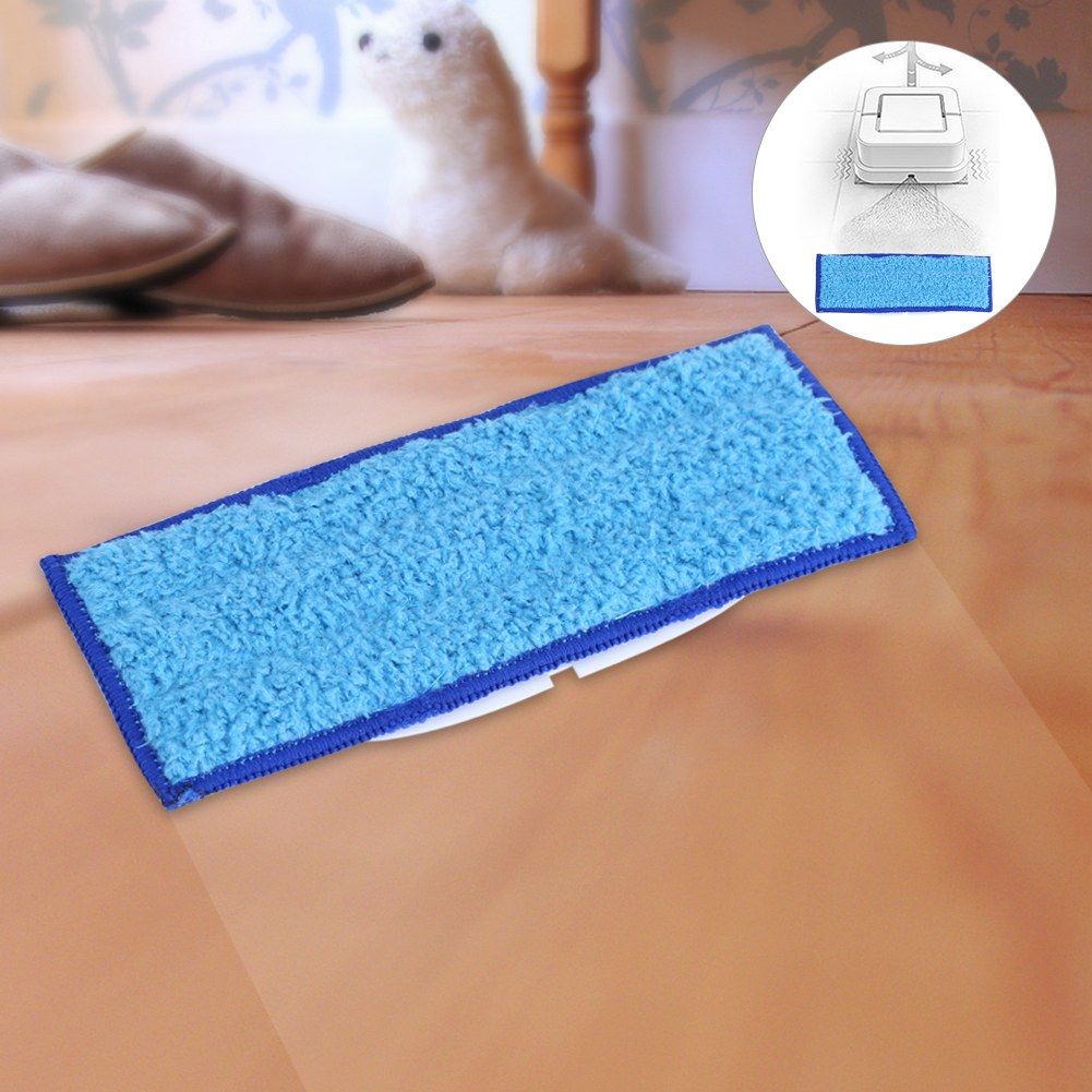 10 Pcs Replacement Washable Wet Dry Mopping Pads for Braava Jet 240/241(Blue)