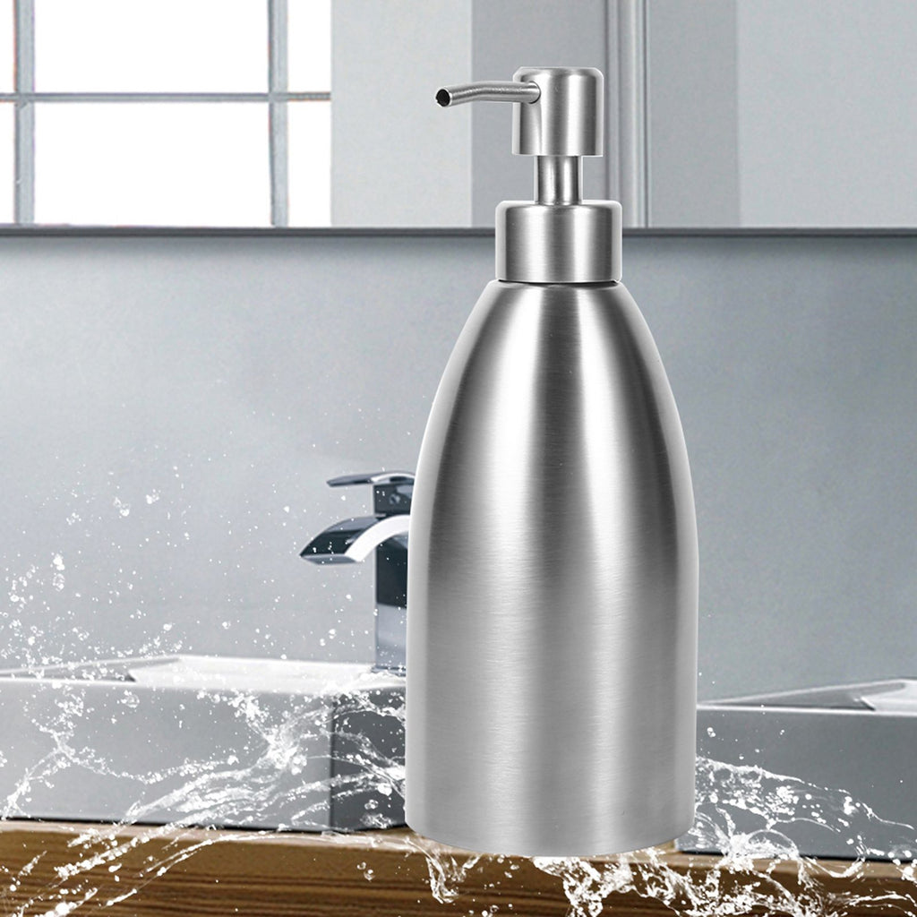 500ml Stainless Steel Soap Dispenser Kitchen Sink Faucet Bathroom Shampoo Box Soap Container