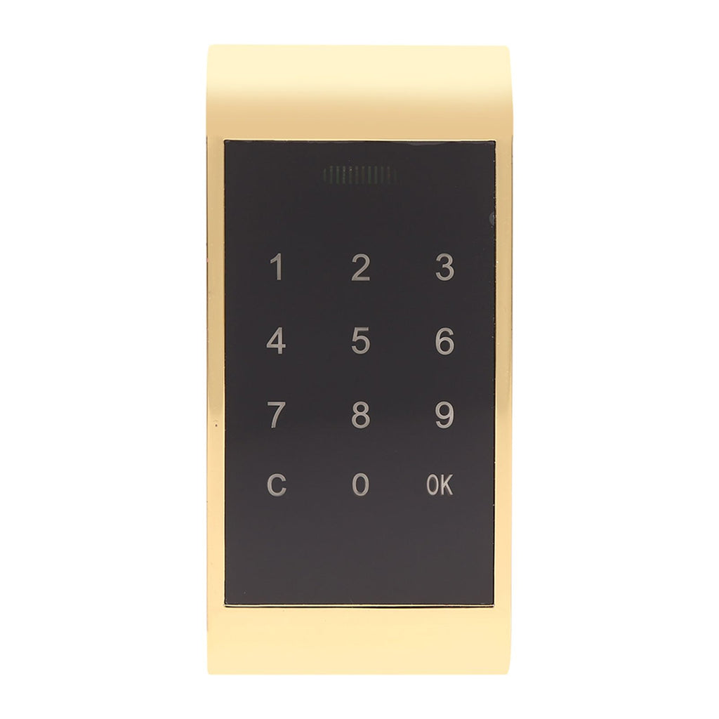 Touch Keypad Password Key Access Lock Digital Electronic Security Cabinet Coded Locker(Gold)