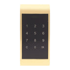 Touch Keypad Password Key Access Lock Digital Electronic Security Cabinet Coded Locker(Gold)