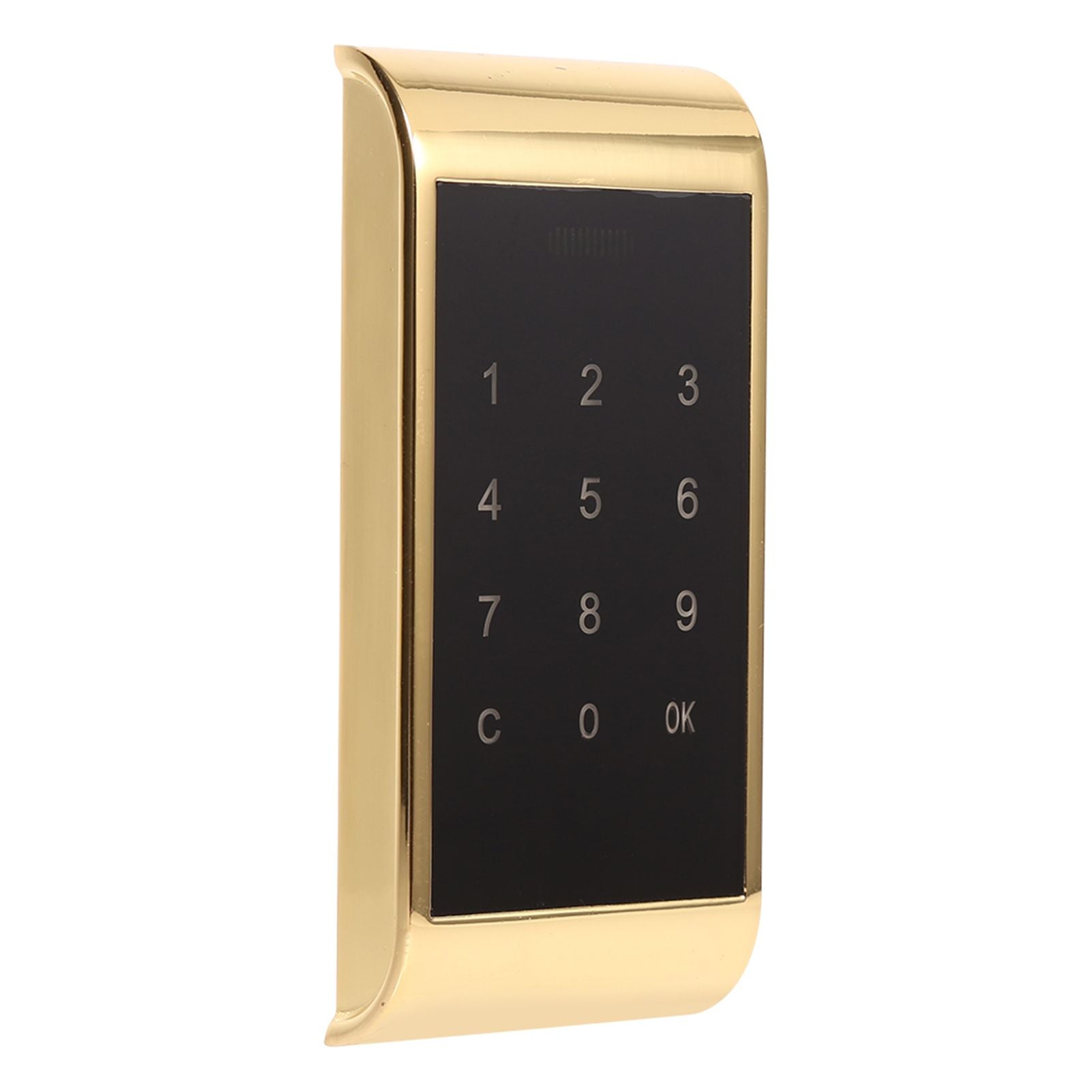 Touch Keypad Password Key Access Lock Digital Electronic Security Cabinet Coded Locker(Gold)