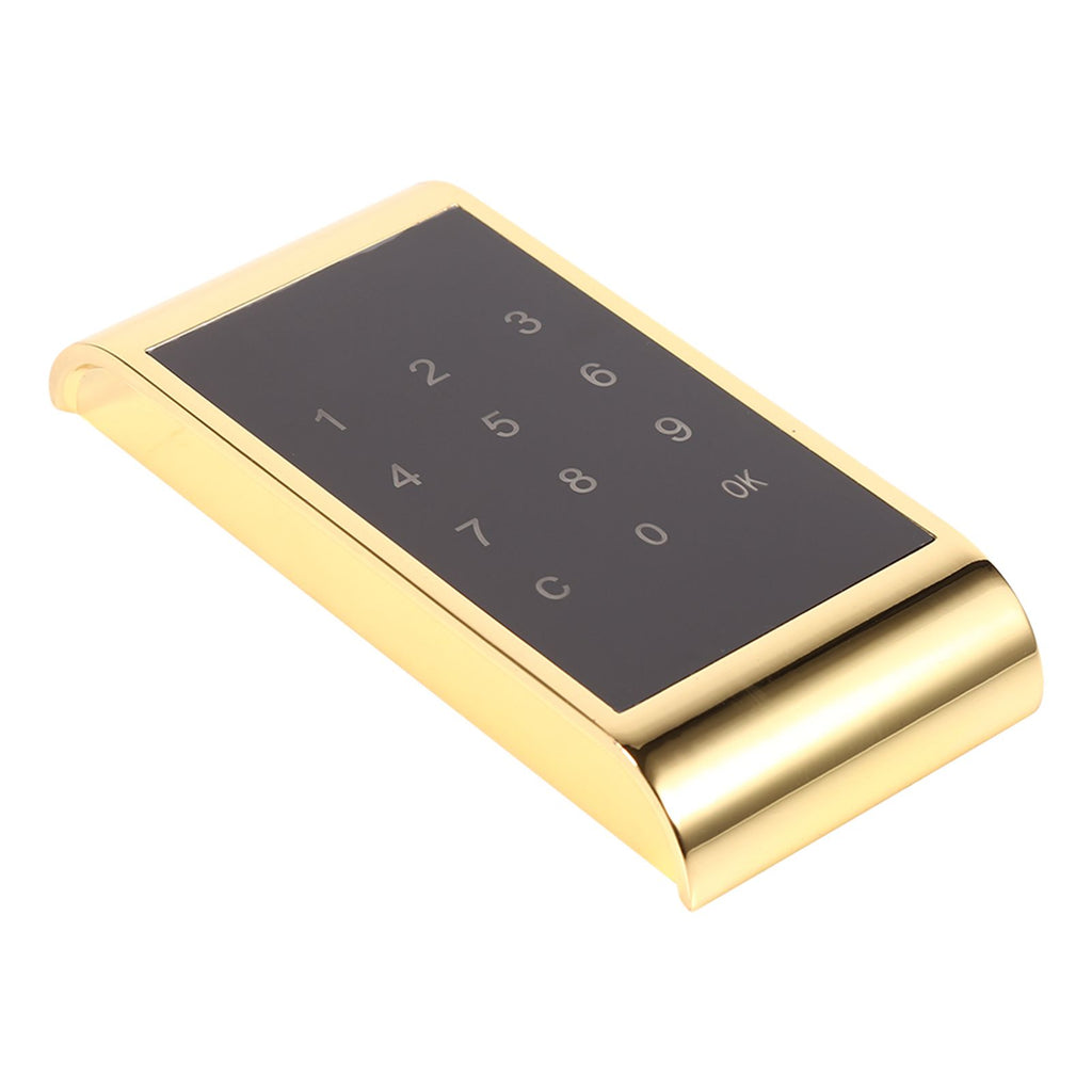 Touch Keypad Password Key Access Lock Digital Electronic Security Cabinet Coded Locker(Gold)
