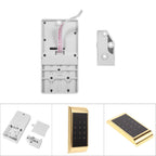 Touch Keypad Password Key Access Lock Digital Electronic Security Cabinet Coded Locker(Gold)