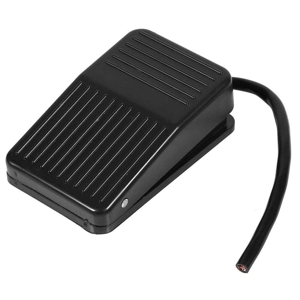 220V / 380V Electrical Power Plastic Foot Pedal Switch On Off Control Black Color 10cm Cord