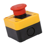1Pc 660V 10A Plastic Shell Red Sign Emergency Stop Mushroom Push Button Switch New