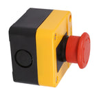 1Pc 660V 10A Plastic Shell Red Sign Emergency Stop Mushroom Push Button Switch New