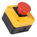 1Pc 660V 10A Plastic Shell Red Sign Emergency Stop Mushroom Push Button Switch New