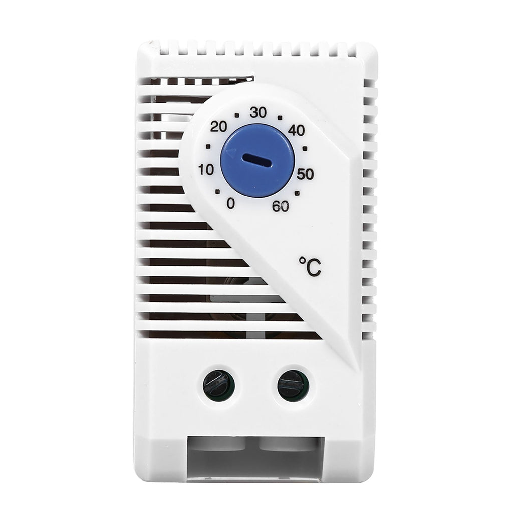 1Pc 0-60℃ Adjustable Electric Mechanical Thermostat Temperature Controller Switch (Blue Button)