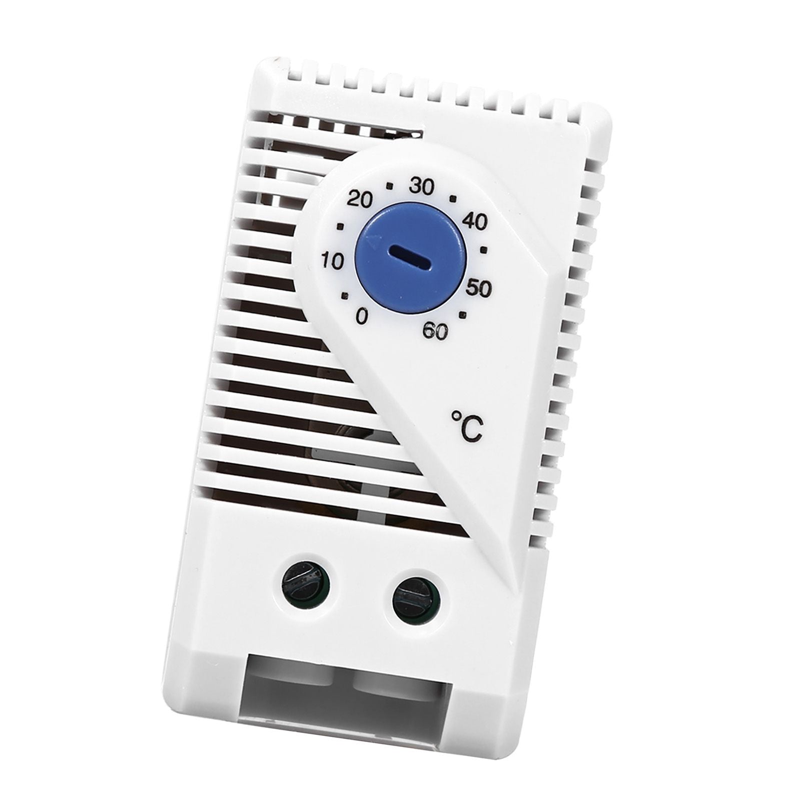 1Pc 0-60℃ Adjustable Electric Mechanical Thermostat Temperature Controller Switch (Blue Button)