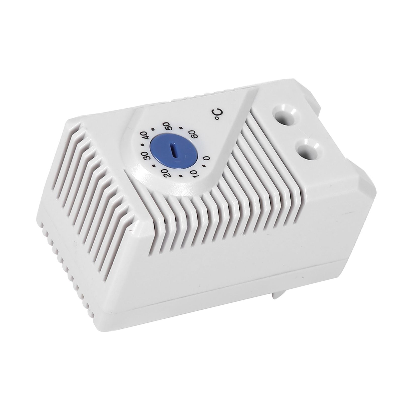 1Pc 0-60℃ Adjustable Electric Mechanical Thermostat Temperature Controller Switch (Blue Button)