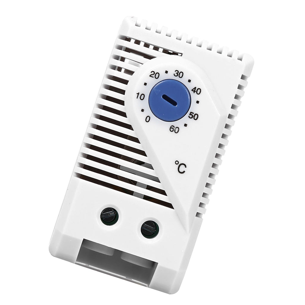 1Pc 0-60℃ Adjustable Electric Mechanical Thermostat Temperature Controller Switch (Blue Button)