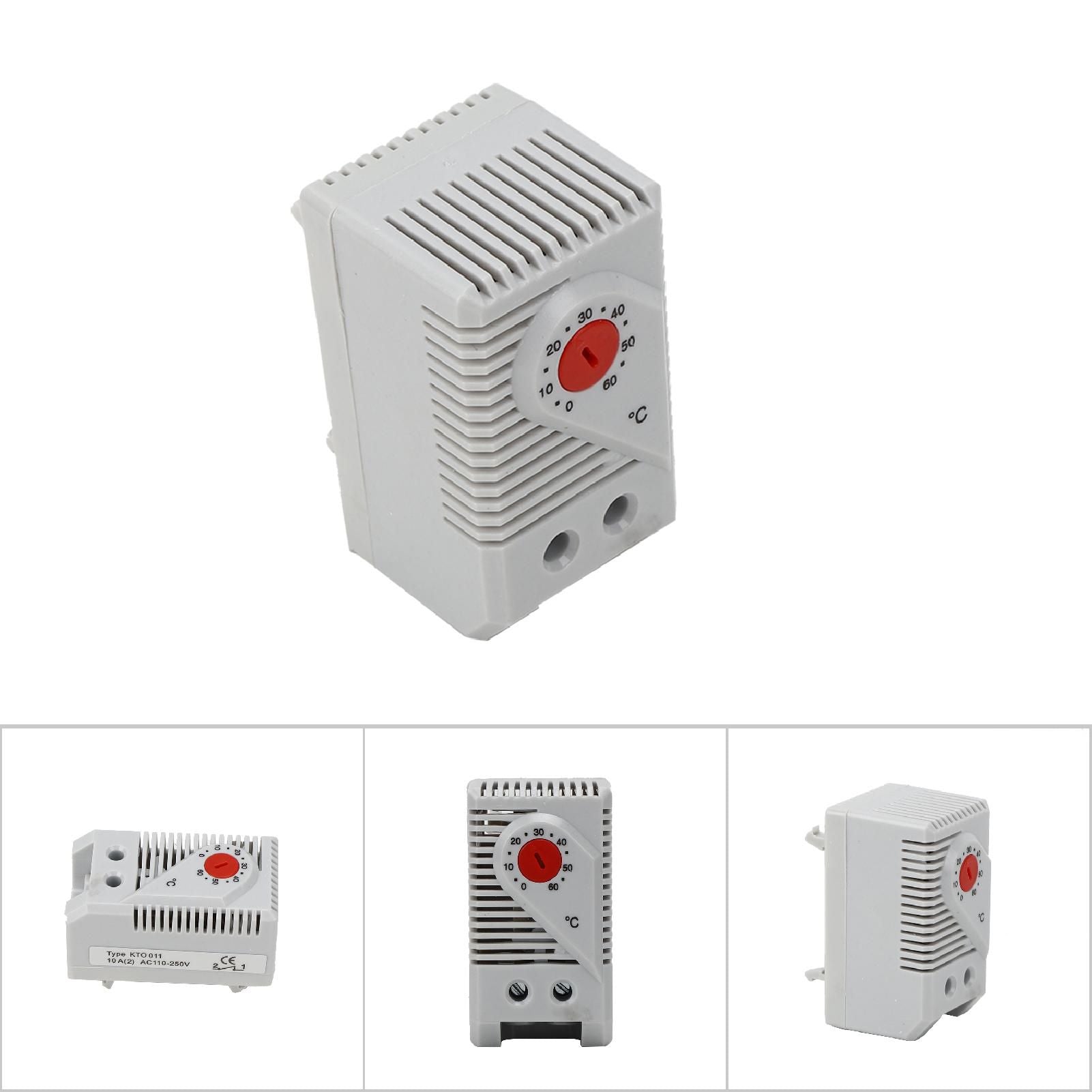 1Pc 0-60℃ Adjustable Compact Electric Mechanical Thermostat Temperature Controller Switch New
