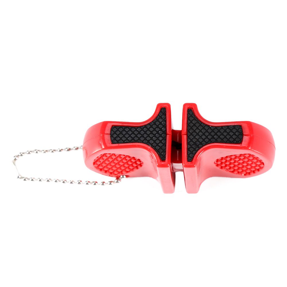 Mini Multi function Portable Quick Knife Sharpeners Sharpening Stone Kitchen Accessories Red