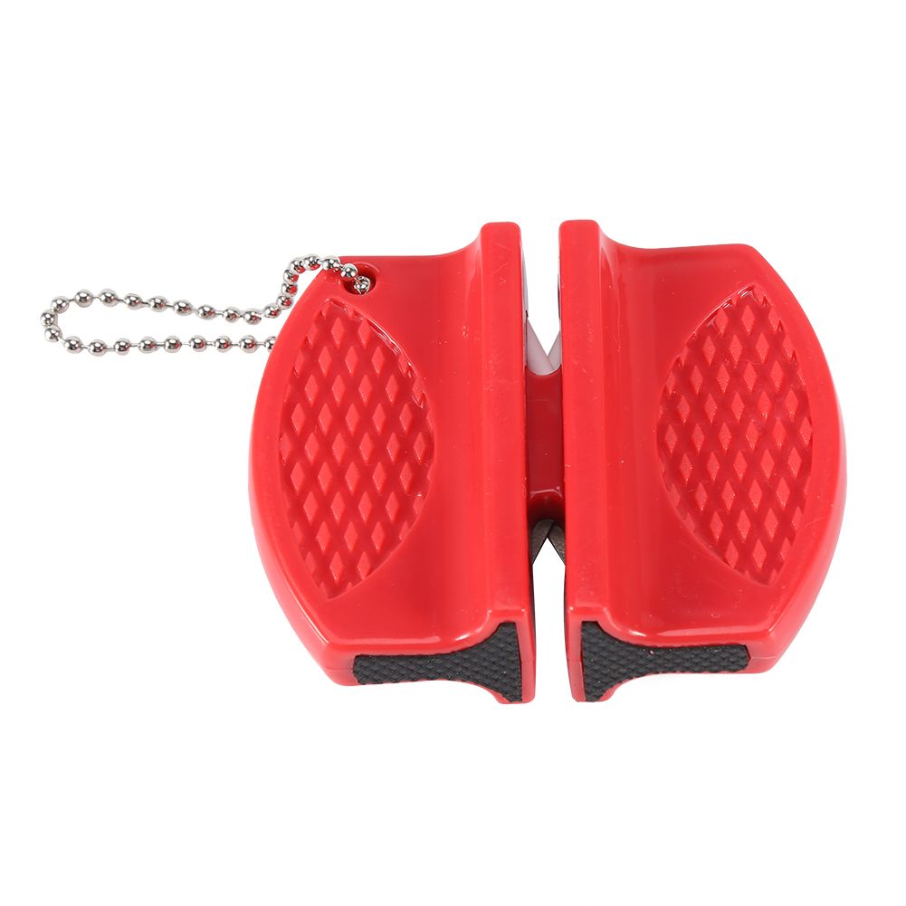 Mini Multi function Portable Quick Knife Sharpeners Sharpening Stone Kitchen Accessories Red
