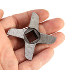 Cross shaped Professional Steel Kitchen Meat Grinder Blade Mincers Cutter Part #10