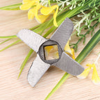 Cross shaped Professional Steel Kitchen Meat Grinder Blade Mincers Cutter Part #10