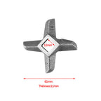 Cross shaped Professional Steel Kitchen Meat Grinder Blade Mincers Cutter Part #10