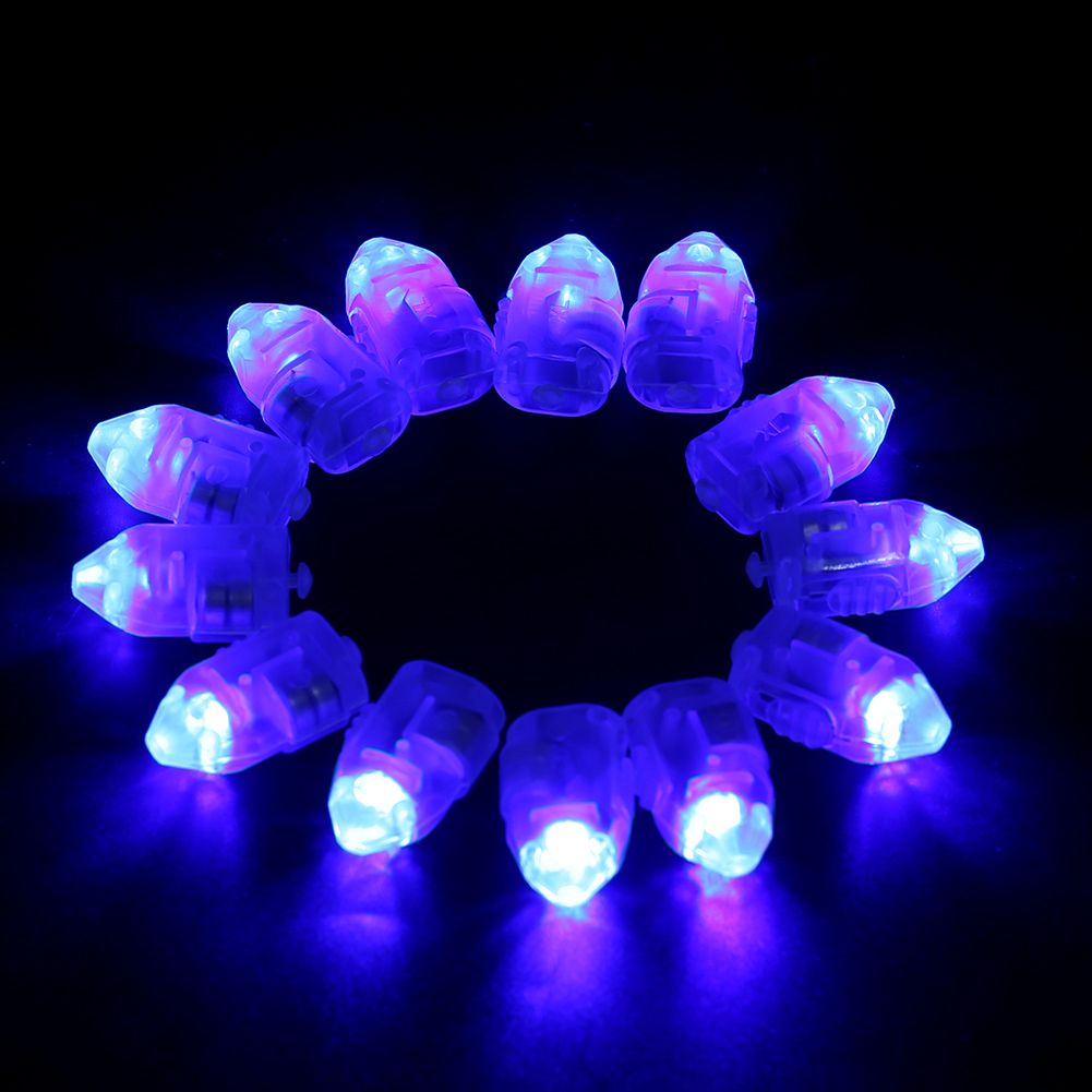 1 Set/50Pcs Waterproof LED Lights for Paper Lantern Ballon Wedding Party Decor Blue
