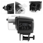 Digital LCD Electronic Fish Feeder Dispenser Timer Automatic Aquarium Tank Food Feeding Machine