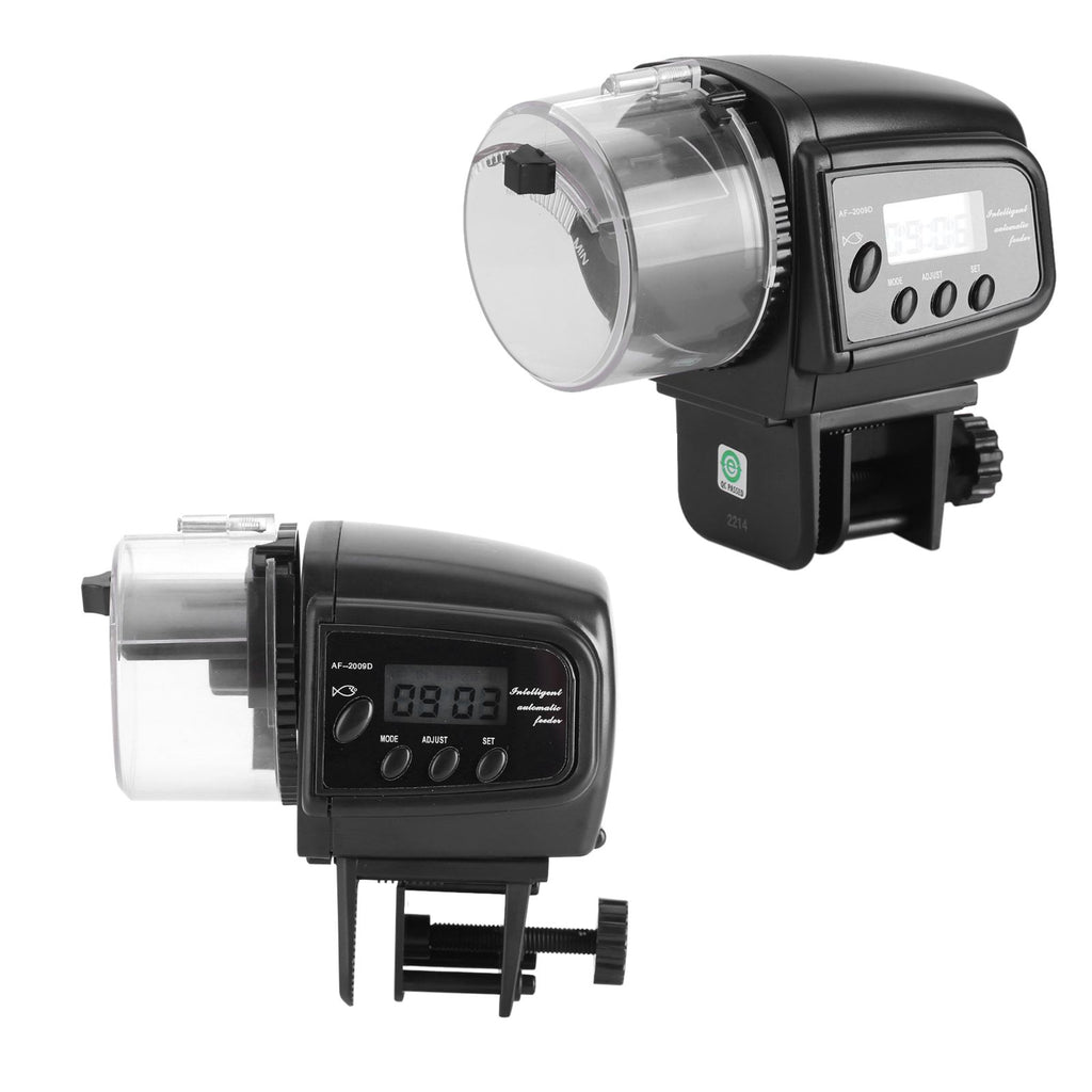 Digital LCD Electronic Fish Feeder Dispenser Timer Automatic Aquarium Tank Food Feeding Machine