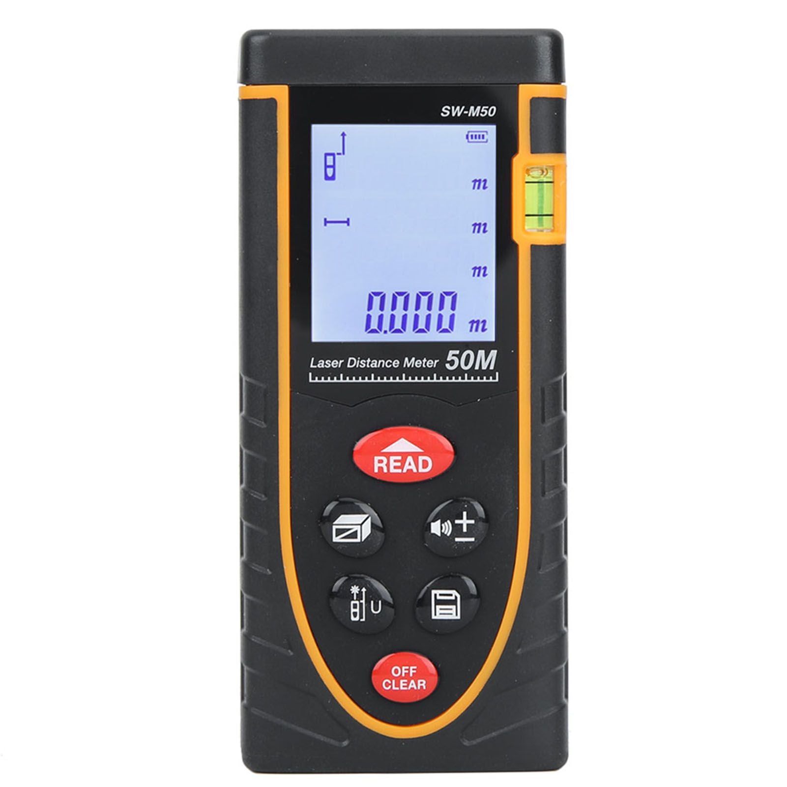 SNDWAY Handheld Digital Laser Distance Meter Self Calibration Length/Volume Measure Tool 40m