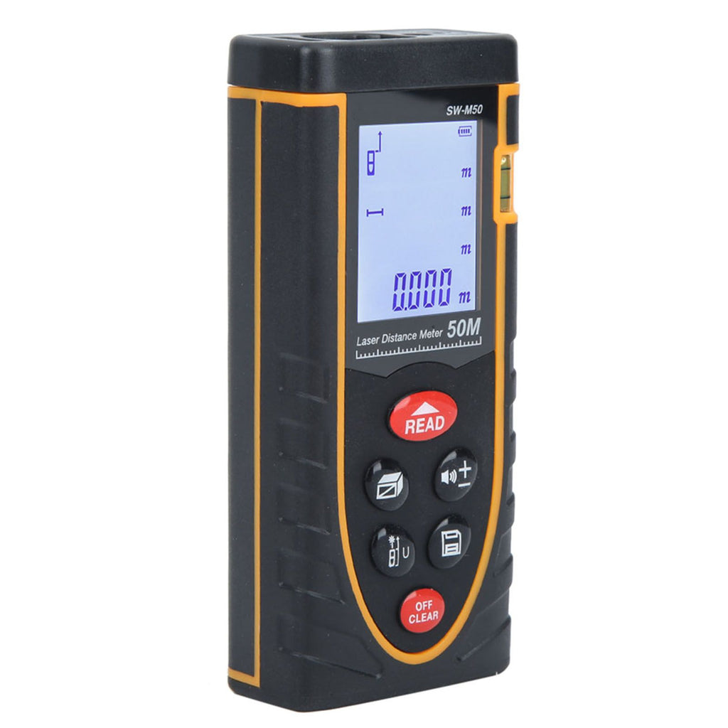 SNDWAY Handheld Digital Laser Distance Meter Self Calibration Length/Volume Measure Tool 40m