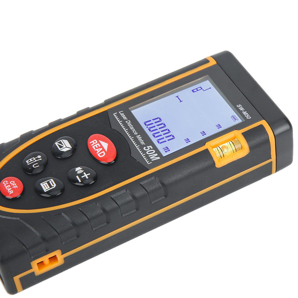 SNDWAY Handheld Digital Laser Distance Meter Self Calibration Length/Volume Measure Tool 40m