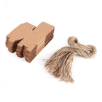 50PCS Brown Kraft Paper Square Wedding Favor Candy Chocolate Gift Party Supply Boxes