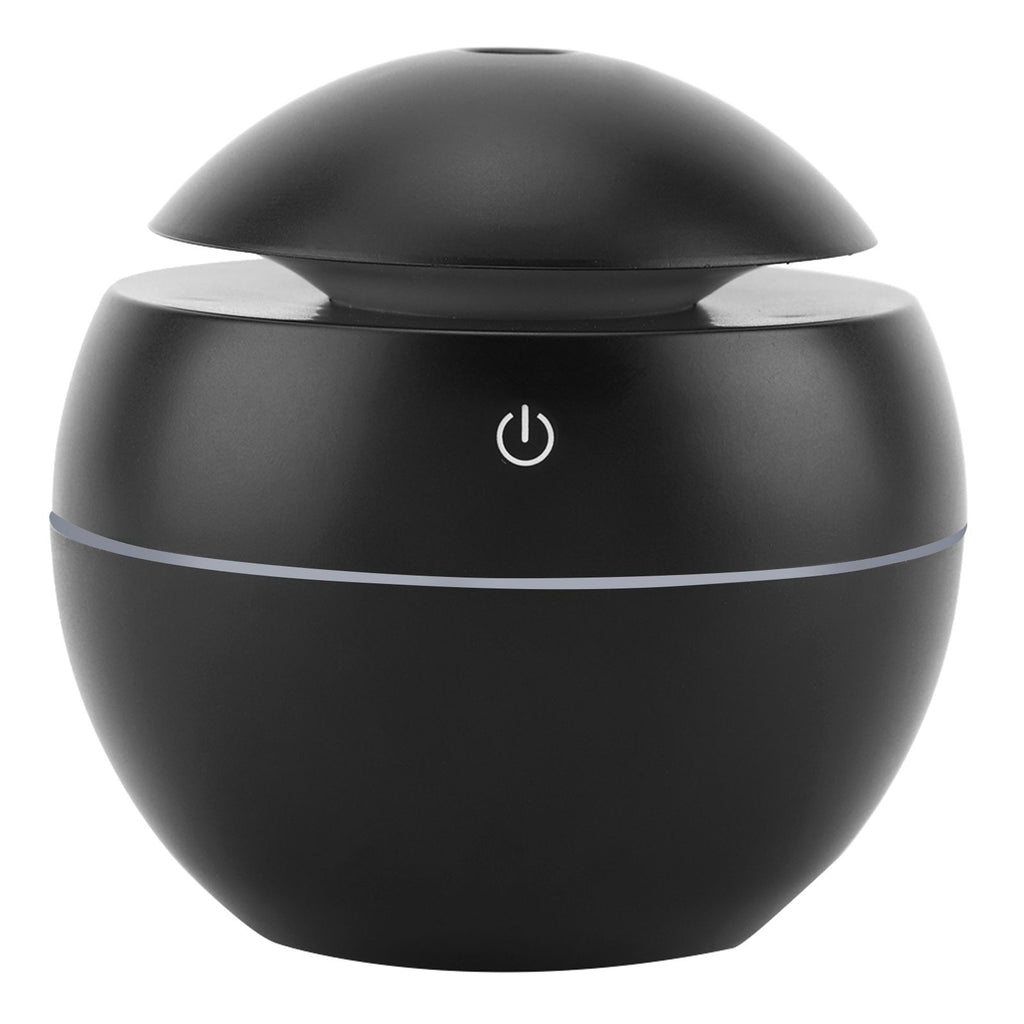 USB Essential LED Touch Aroma Ultrasonic Humidifier Oil Diffuser Air Purifier Black