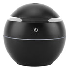 USB Essential LED Touch Aroma Ultrasonic Humidifier Oil Diffuser Air Purifier Black