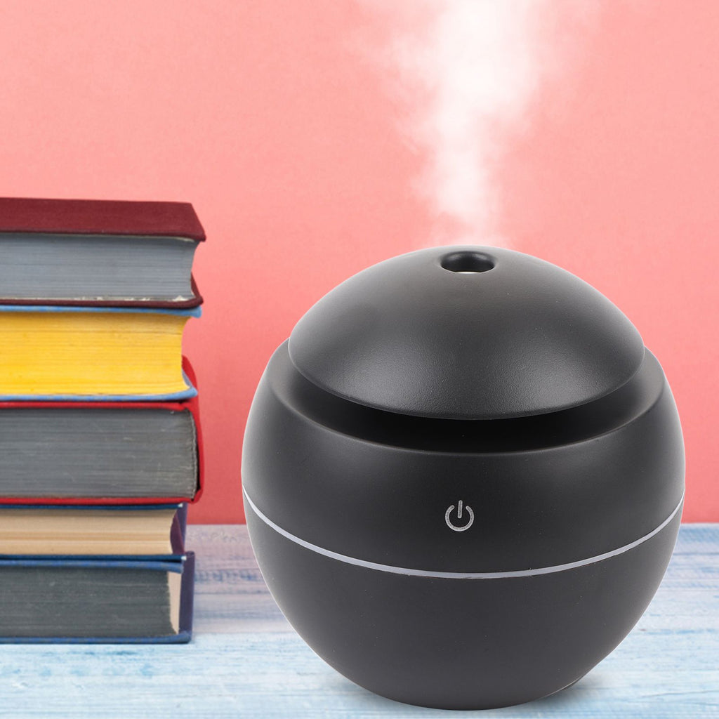 USB Essential LED Touch Aroma Ultrasonic Humidifier Oil Diffuser Air Purifier Black
