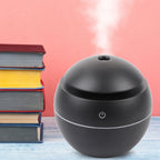 USB Essential LED Touch Aroma Ultrasonic Humidifier Oil Diffuser Air Purifier Black
