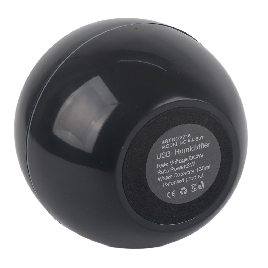 USB Essential LED Touch Aroma Ultrasonic Humidifier Oil Diffuser Air Purifier Black