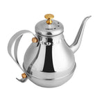 1.2L Stainless Steel Gooseneck Pour Coffee Drip Kettle Tea Filter Pot Indoor