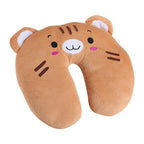 Animal Travel Neck PP Cotton Pillow Soft U Shaped Car Head Rest Toy Cushion Tiger