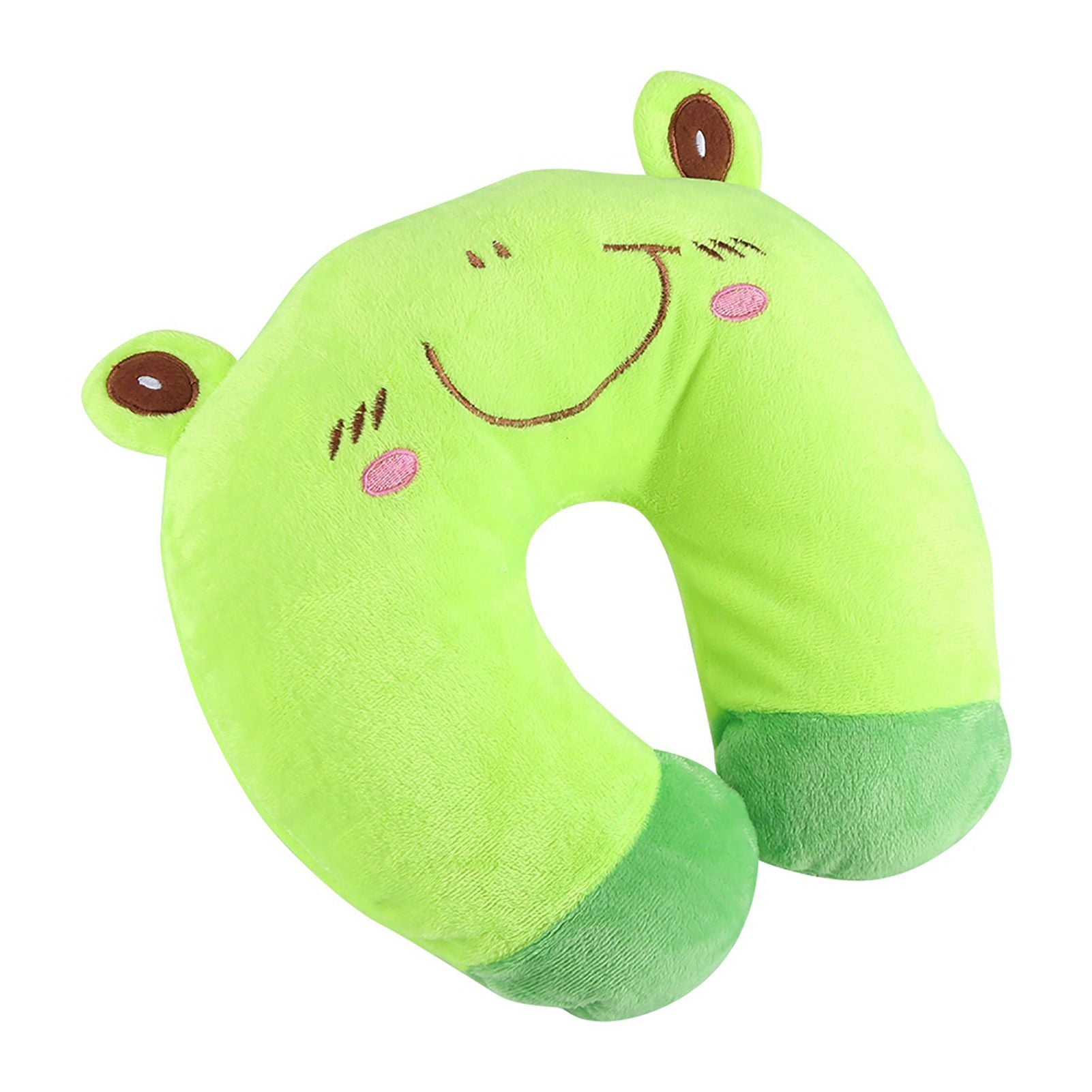 Animal Travel Neck PP Cotton Pillow Soft U Shaped Car Head Rest Toy Cushion Forg