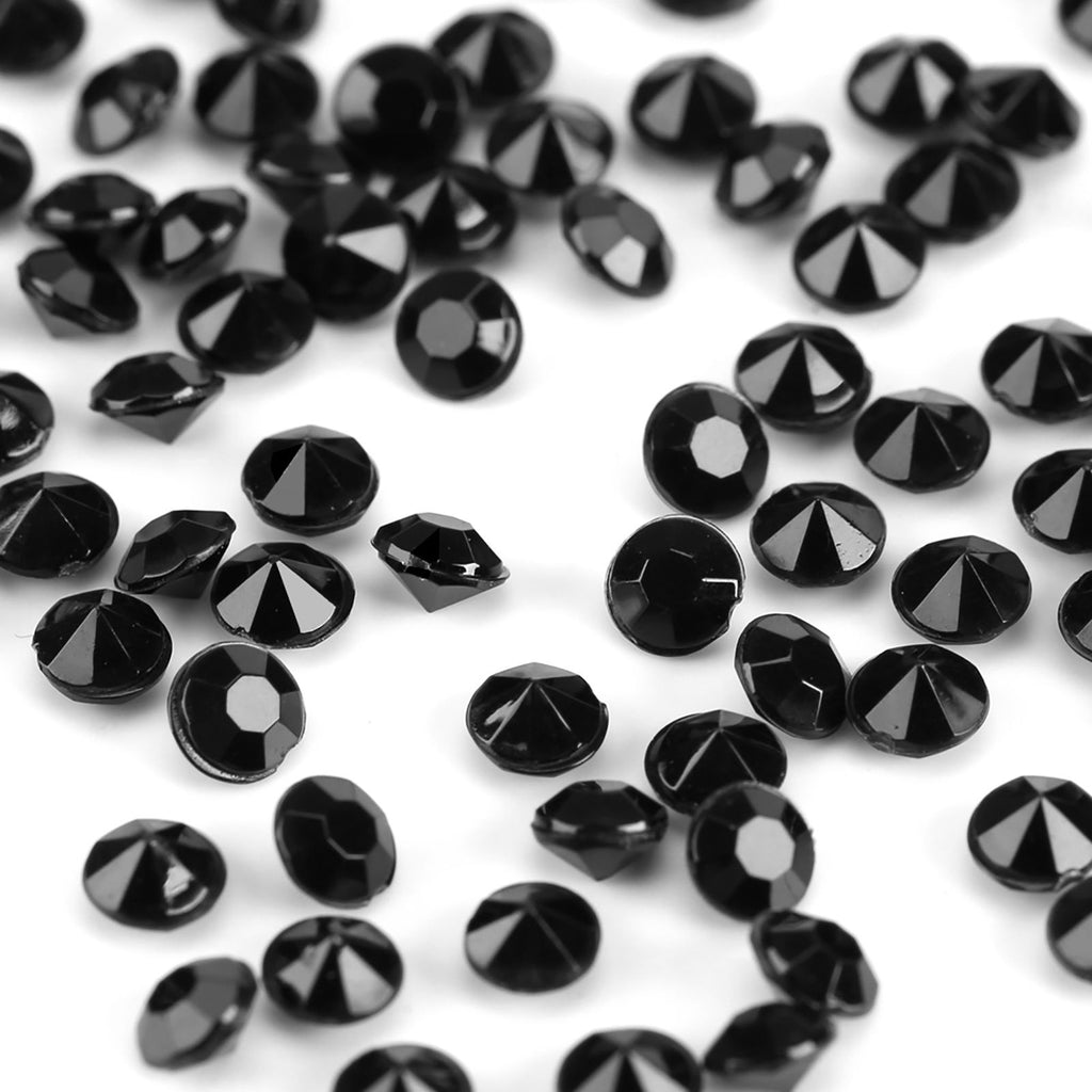 1000Pcs/Bag 4mm Clear Acrylic Beads Vase Filler Wedding Party Decor DIY Accessories Black