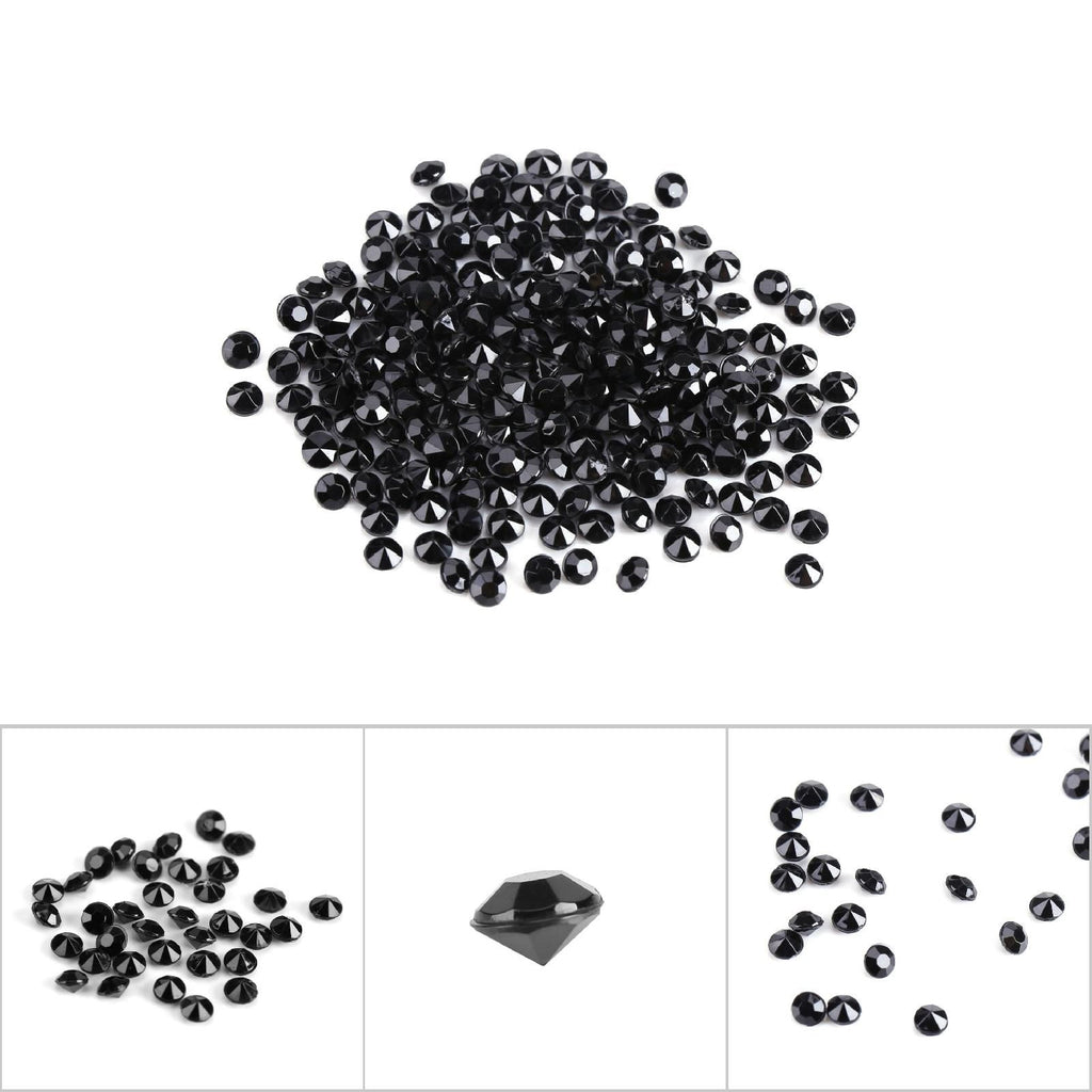 1000Pcs/Bag 4mm Clear Acrylic Beads Vase Filler Wedding Party Decor DIY Accessories Black
