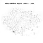 1000Pcs/Bag 3mm Acrylic Beads Vase Filler Wedding Party Decor DIY Accessories Transparent