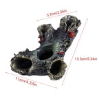 Artificial Resin Aqua Aquarium Dead Wood Fish To avoid Hole Tank Ornament Decor
