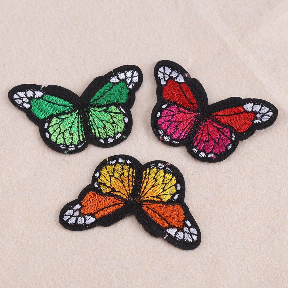 12pcs/set Embroidered Fabric Patches Sew Iron On Bag Clothes Applique Craft DIY Decoration