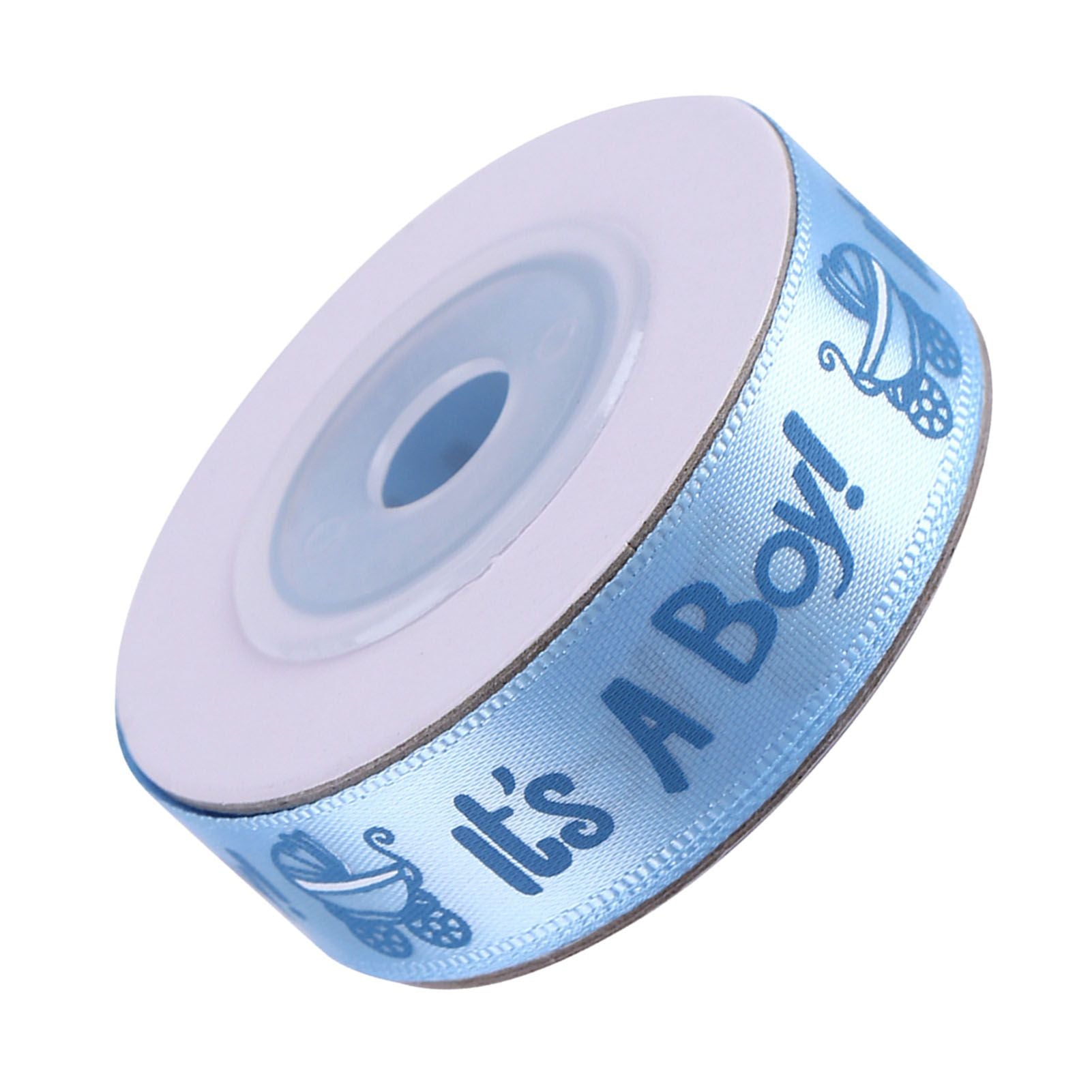 10Yards/Roll IT IS A BOY Baby Shower Christening Party Favor Gift Stain Ribbon Blue