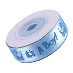 10Yards/Roll IT IS A BOY Baby Shower Christening Party Favor Gift Stain Ribbon Blue