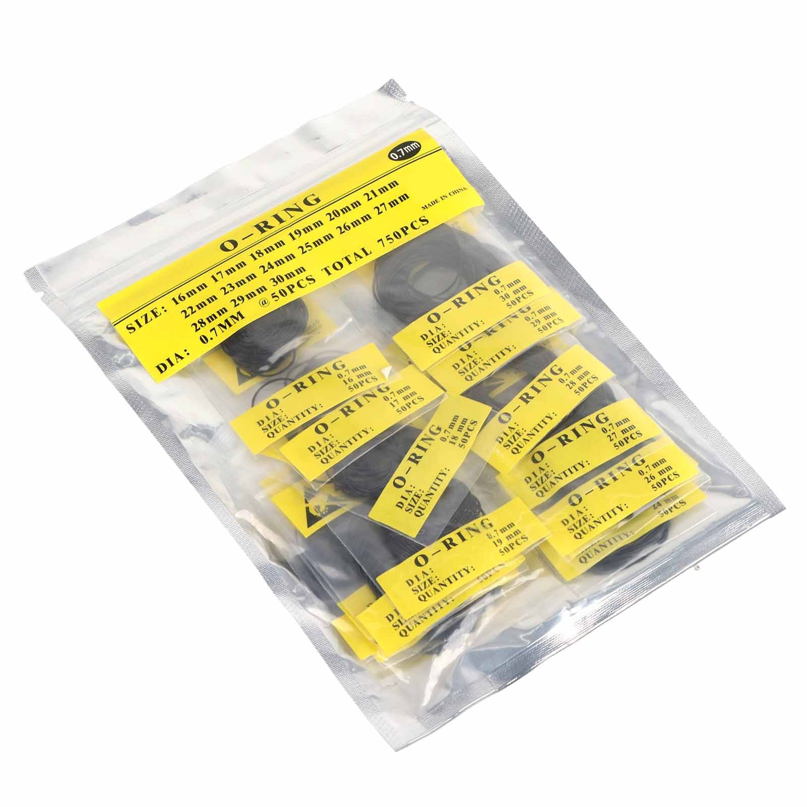 750pcs Set 12mm30mm Universal Rubber O Ring Watch Back Cover Seal Gaskets (0.7mm)