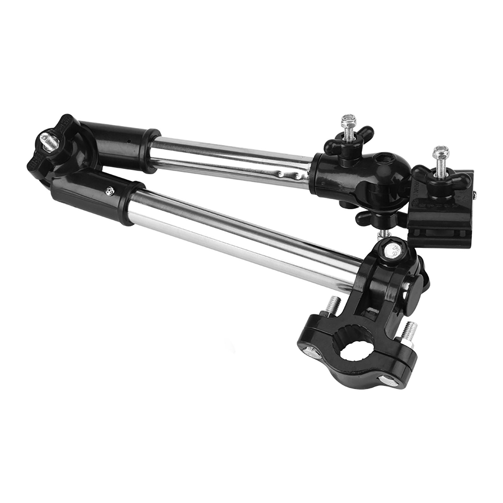 360° Adjustable Umbrella Stretch Mount Stand Holder Baby Stroller Pram Bicycle Chair Black