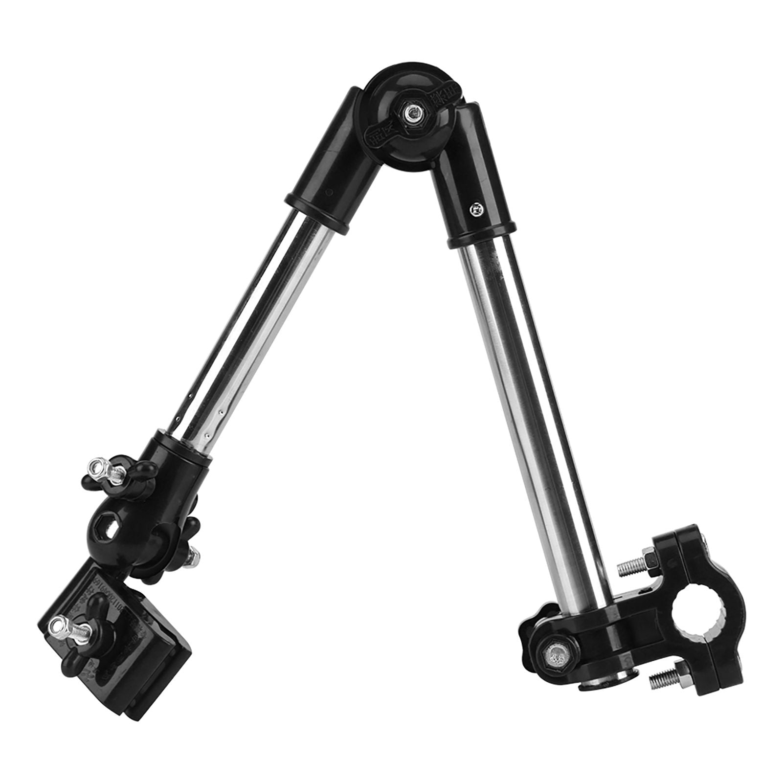 360° Adjustable Umbrella Stretch Mount Stand Holder Baby Stroller Pram Bicycle Chair Black