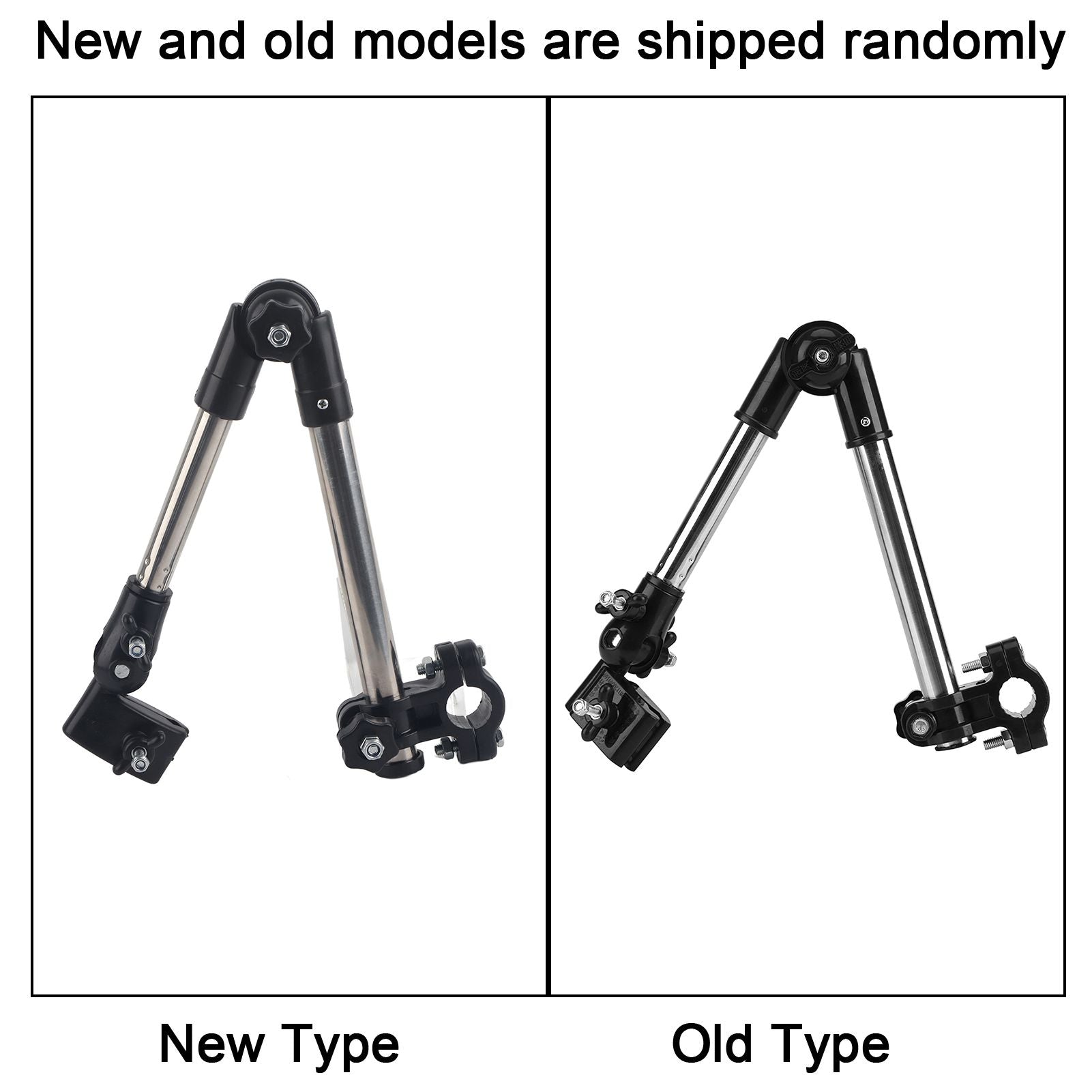 360° Adjustable Umbrella Stretch Mount Stand Holder Baby Stroller Pram Bicycle Chair Black