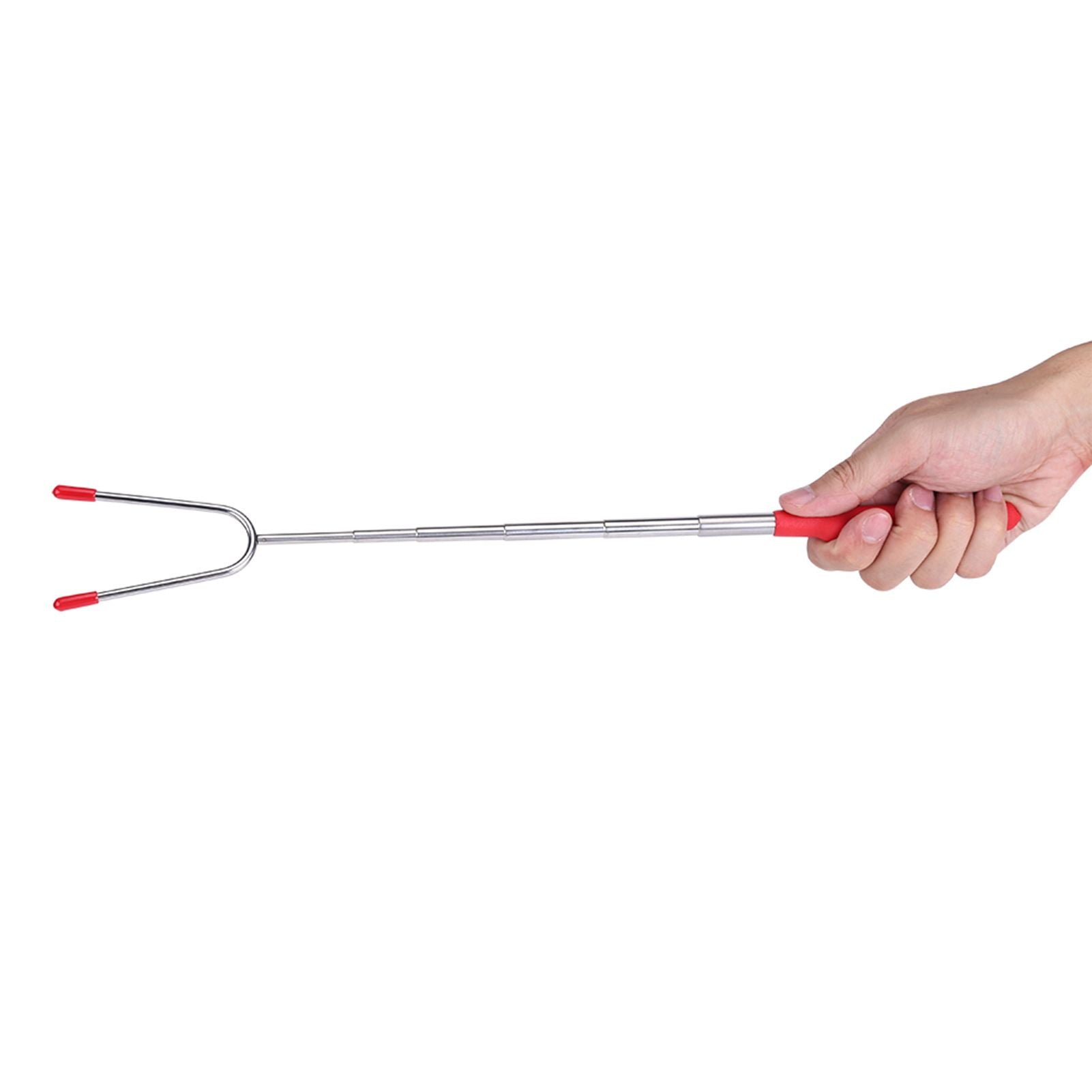 5Pcs Telescoping BBQ Marshmallow Hot Dog Skewers Forks Roasting Sticks Camping